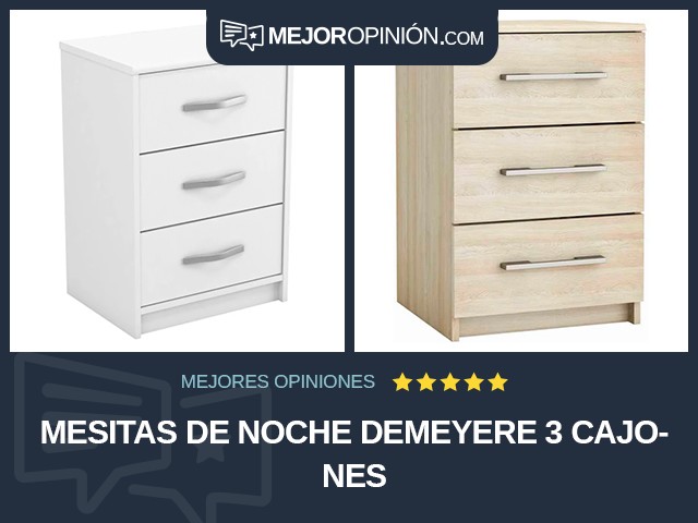 Mesitas de noche Demeyere 3 cajones