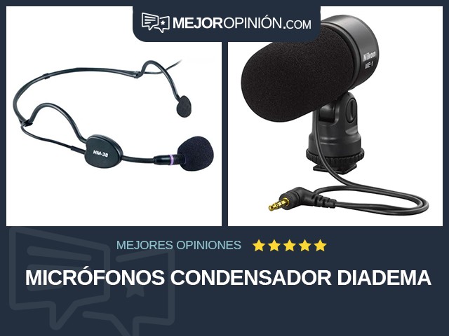 Micrófonos Condensador Diadema