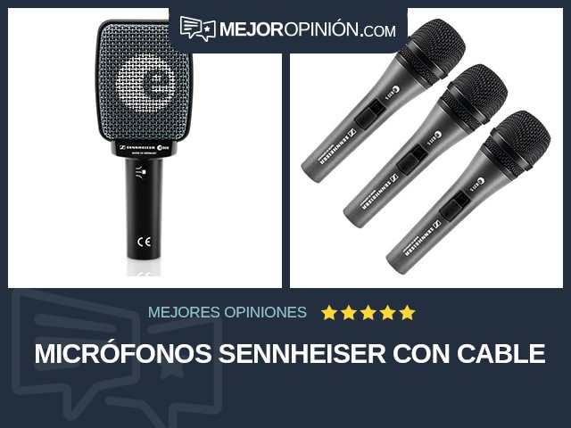 Micrófonos Sennheiser Con cable