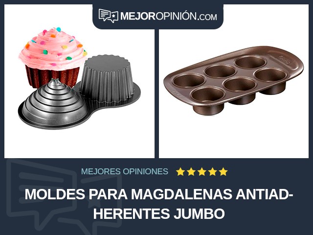 Moldes para magdalenas Antiadherentes Jumbo