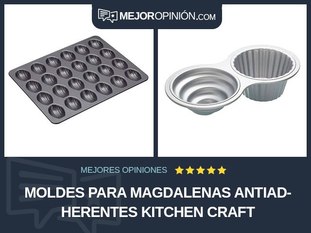 Moldes para magdalenas Antiadherentes Kitchen Craft