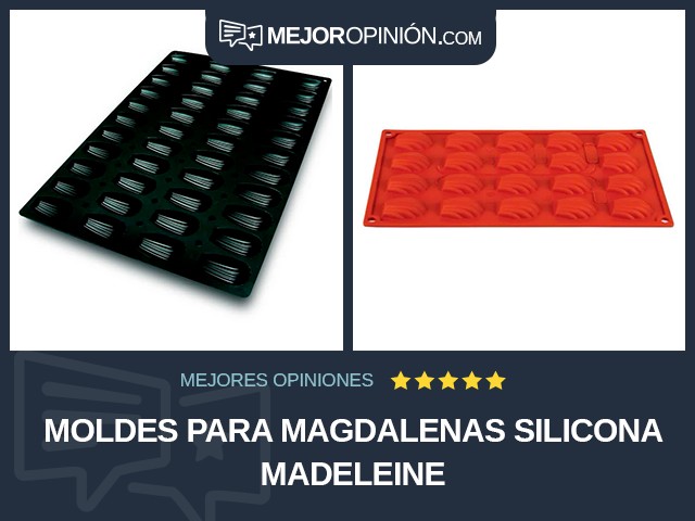 Moldes para magdalenas Silicona Madeleine