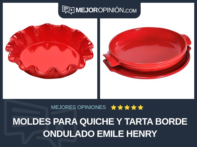 Moldes para quiche y tarta Borde ondulado Emile Henry