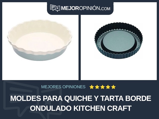 Moldes para quiche y tarta Borde ondulado Kitchen Craft