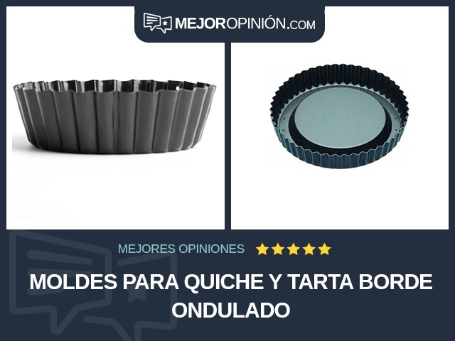 Moldes para quiche y tarta Borde ondulado