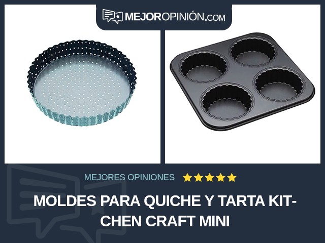 Moldes para quiche y tarta Kitchen Craft Mini