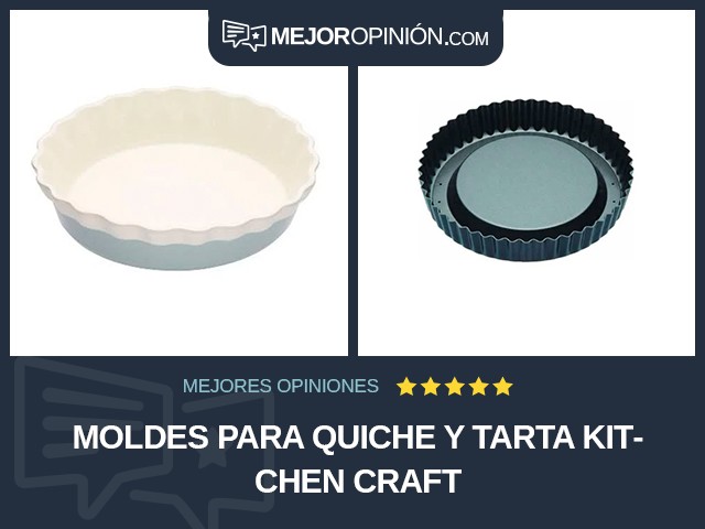 Moldes para quiche y tarta Kitchen Craft