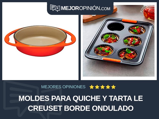 Moldes para quiche y tarta Le Creuset Borde ondulado