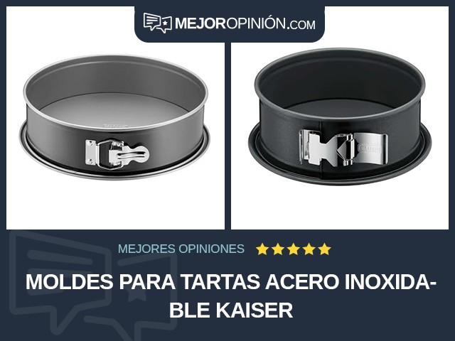 Moldes para tartas Acero inoxidable Kaiser