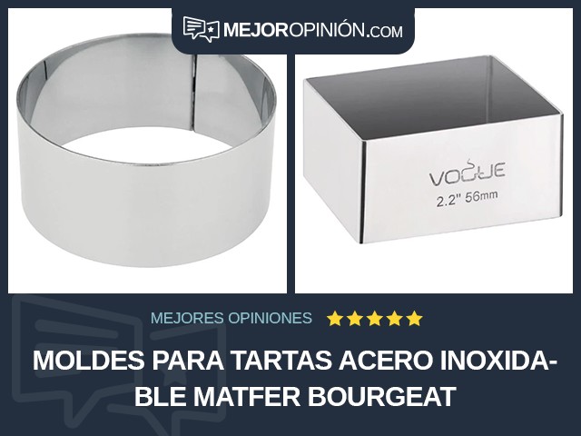 Moldes para tartas Acero inoxidable Matfer Bourgeat