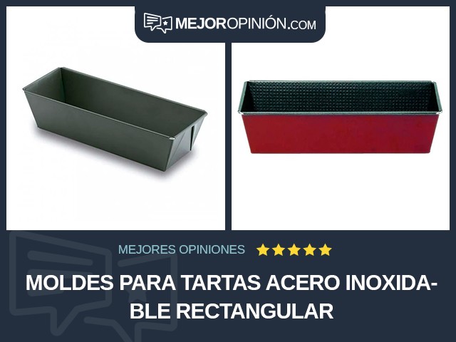 Moldes para tartas Acero inoxidable Rectangular