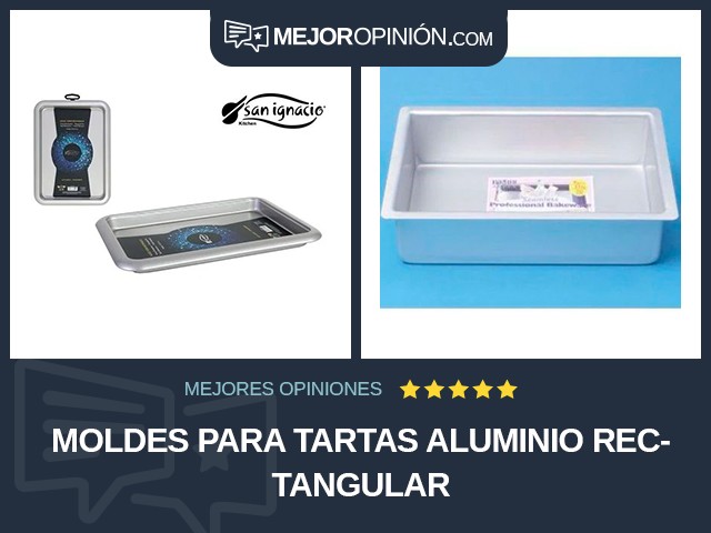 Moldes para tartas Aluminio Rectangular