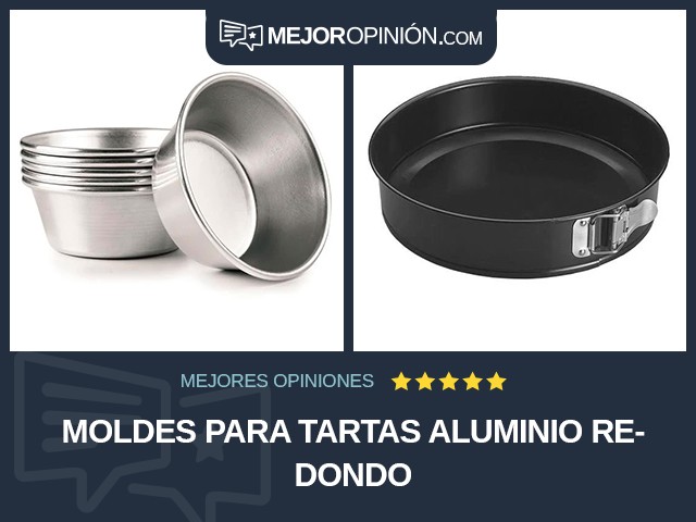 Moldes para tartas Aluminio Redondo