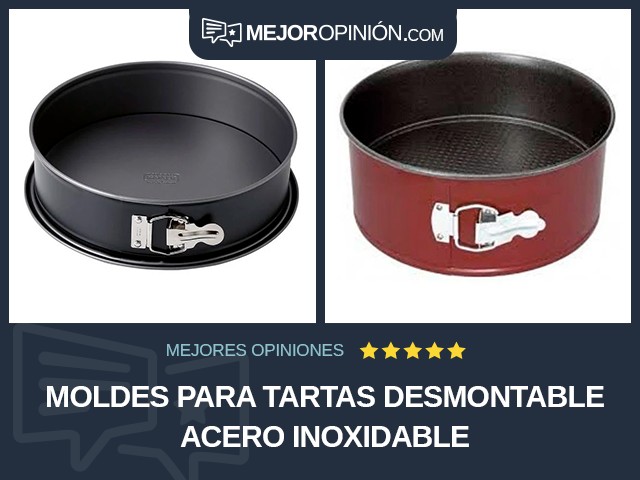 Moldes para tartas Desmontable Acero inoxidable