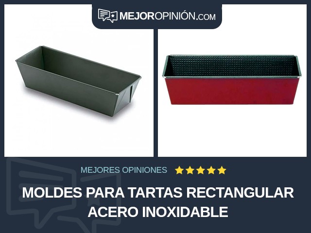 Moldes para tartas Rectangular Acero inoxidable