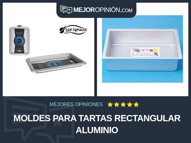 Moldes para tartas Rectangular Aluminio