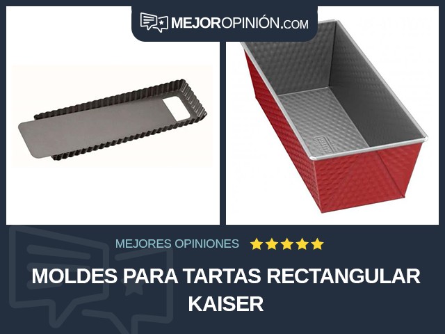 Moldes para tartas Rectangular Kaiser