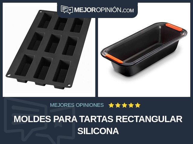 Moldes para tartas Rectangular Silicona