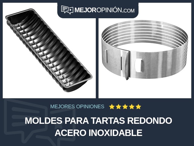 Moldes para tartas Redondo Acero inoxidable