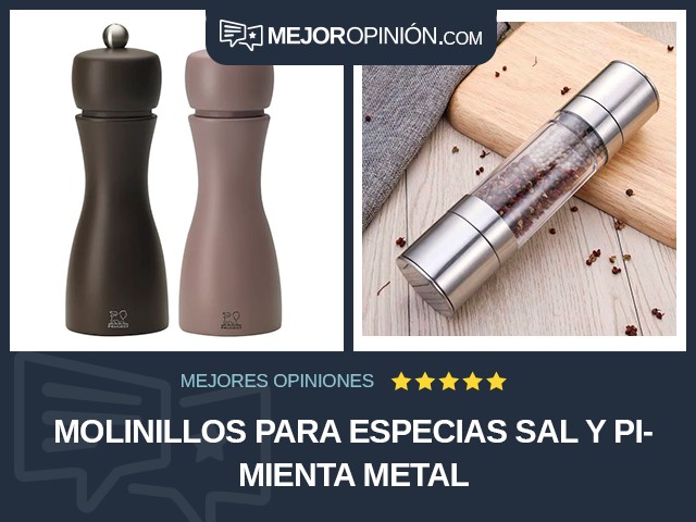 Molinillos para especias Sal y pimienta Metal