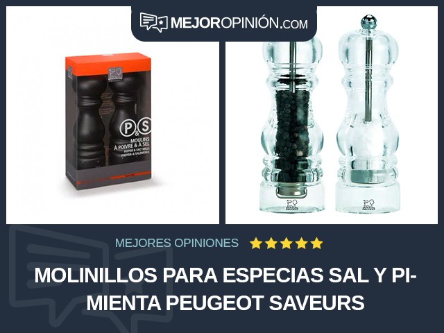 Molinillos para especias Sal y pimienta peugeot saveurs