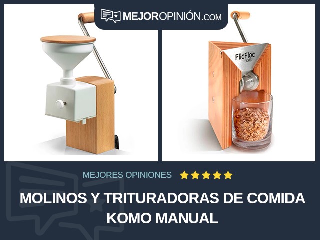 Molinos y trituradoras de comida KoMo Manual