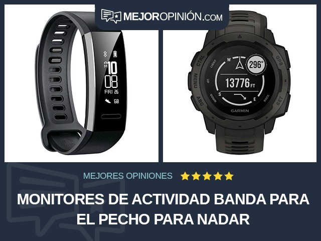 Monitores de actividad Banda para el pecho Para nadar