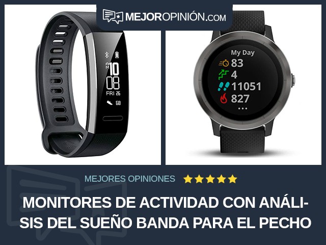 Monitores de actividad Con análisis del sueño Banda para el pecho