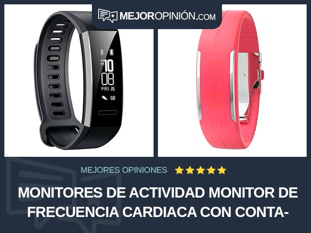 Monitores de actividad Monitor de frecuencia cardiaca Con contador de calorías