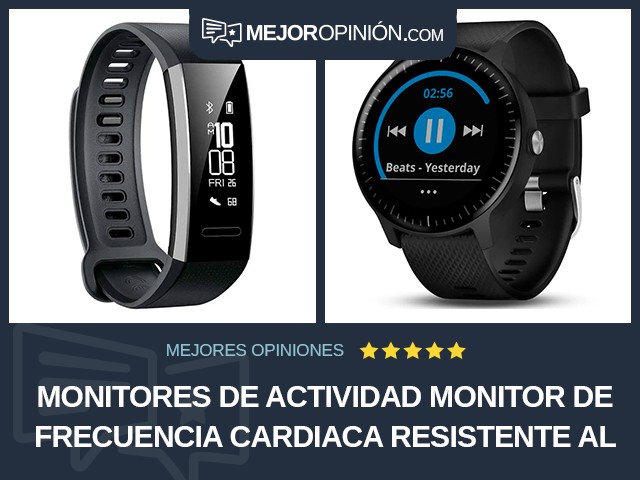 Monitores de actividad Monitor de frecuencia cardiaca Resistente al agua