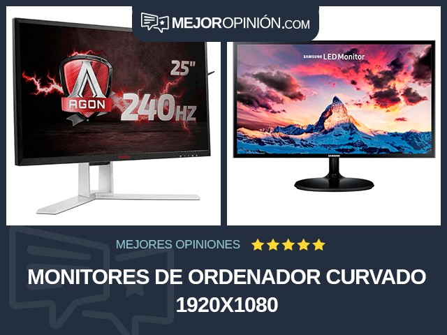 Monitores de ordenador Curvado 1920x1080