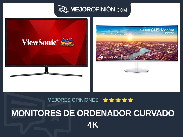 Monitores de ordenador Curvado 4K