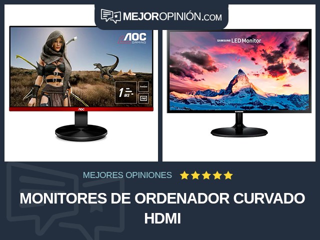 Monitores de ordenador Curvado HDMI