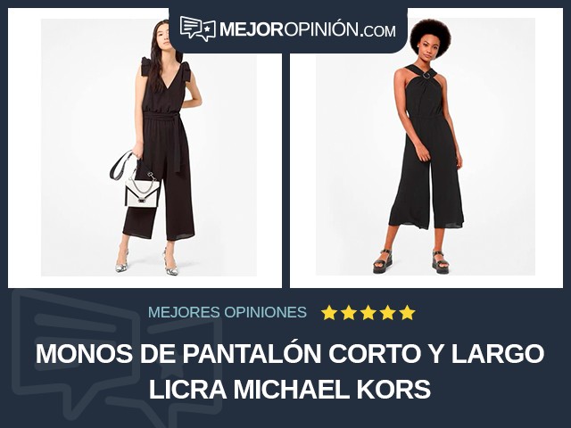 Monos de pantalón corto y largo Licra Michael Kors