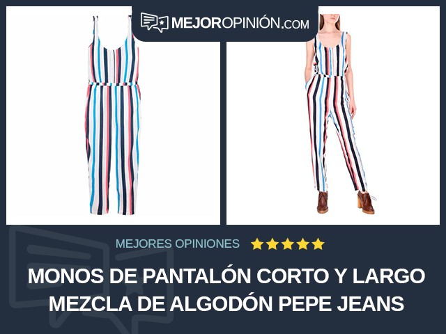 Monos de pantalón corto y largo Mezcla de algodón Pepe Jeans