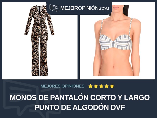 Monos de pantalón corto y largo Punto de algodón DVF