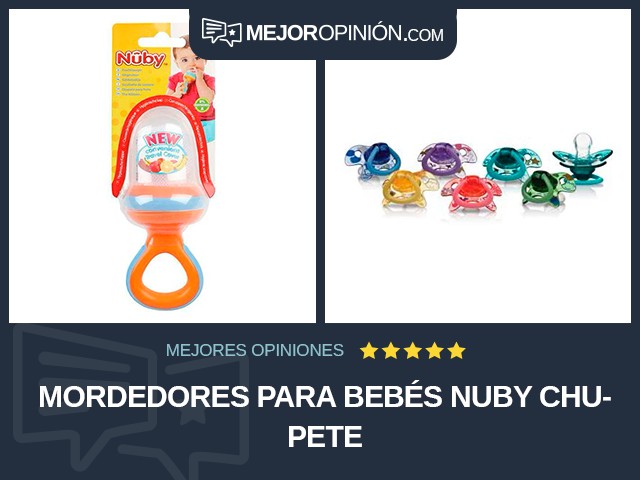 Mordedores para bebés Nuby Chupete