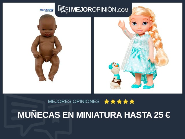 Muñecas En miniatura Hasta 25 €