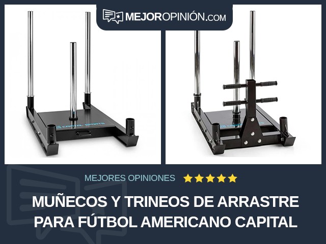 Muñecos y trineos de arrastre para fútbol americano Capital Sports