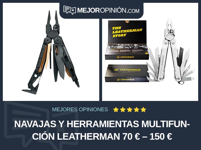 Navajas y herramientas multifunción Leatherman 70 € – 150 €