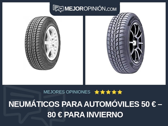 Neumáticos para automóviles 50 € – 80 € Para invierno