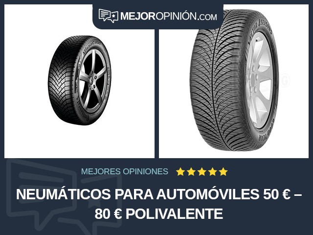 Neumáticos para automóviles 50 € – 80 € Polivalente