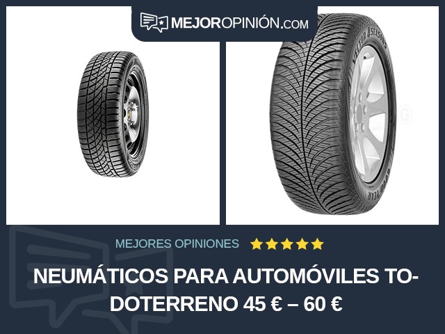 Neumáticos para automóviles Todoterreno 45 € – 60 €