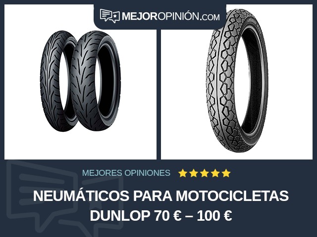 Neumáticos para motocicletas Dunlop 70 € – 100 €