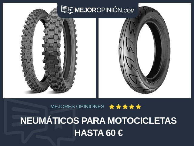 Neumáticos para motocicletas Hasta 60 €