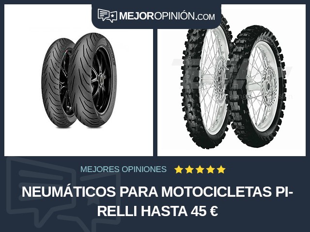 Neumáticos para motocicletas Pirelli Hasta 45 €