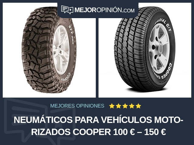 Neumáticos para vehículos motorizados Cooper 100 € – 150 €