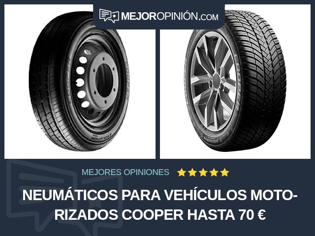 Neumáticos para vehículos motorizados Cooper Hasta 70 €