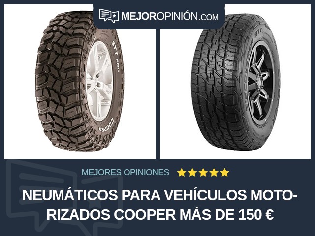 Neumáticos para vehículos motorizados Cooper Más de 150 €