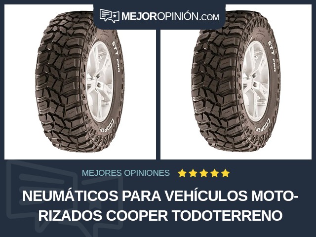 Neumáticos para vehículos motorizados Cooper Todoterreno